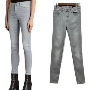 All Saints Gray Skinny Jeans